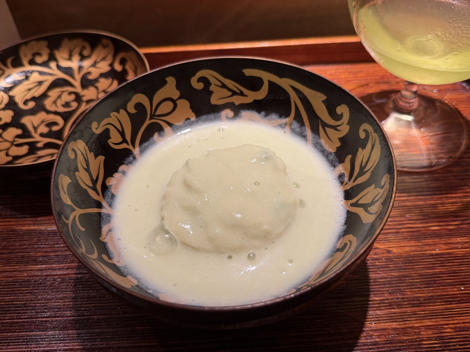 銀座 有涯｜枝豆のすり流しとしんじょう